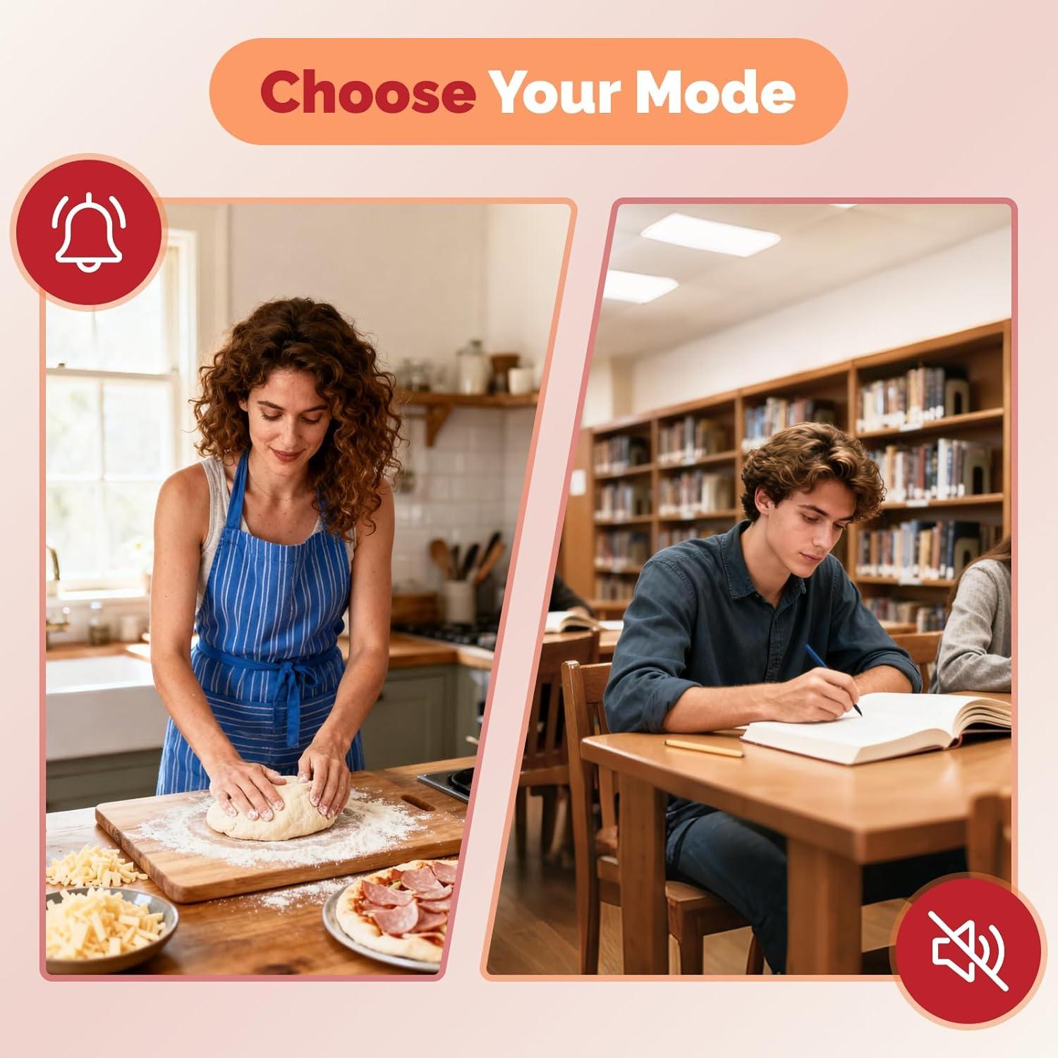 image:imageKADAMS Pomodoro Timer Visual Productivity Pomodoro Cube 5102550 Min Countdown amp Countup Silent Ideal for Work Study Cook Workout Kitchen School Classroom Office Gift Kids 1 WhiteOrange