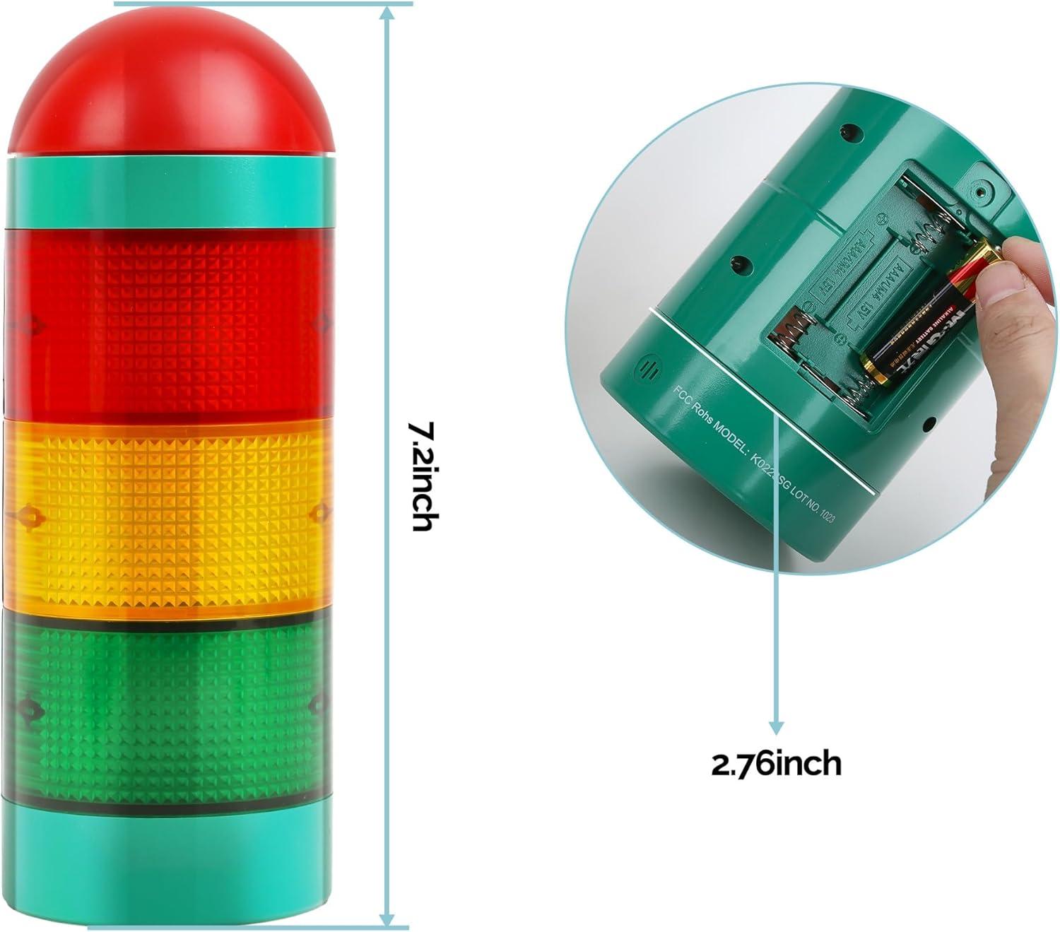 image:imageKADAMS Visual Timer for Kids with Audio PreAlarm Traffic Light Alarm for Kids Toddler Teachers Classroom Home Time Management Tool 24hr Countdown Pause Memory FunctionGreen